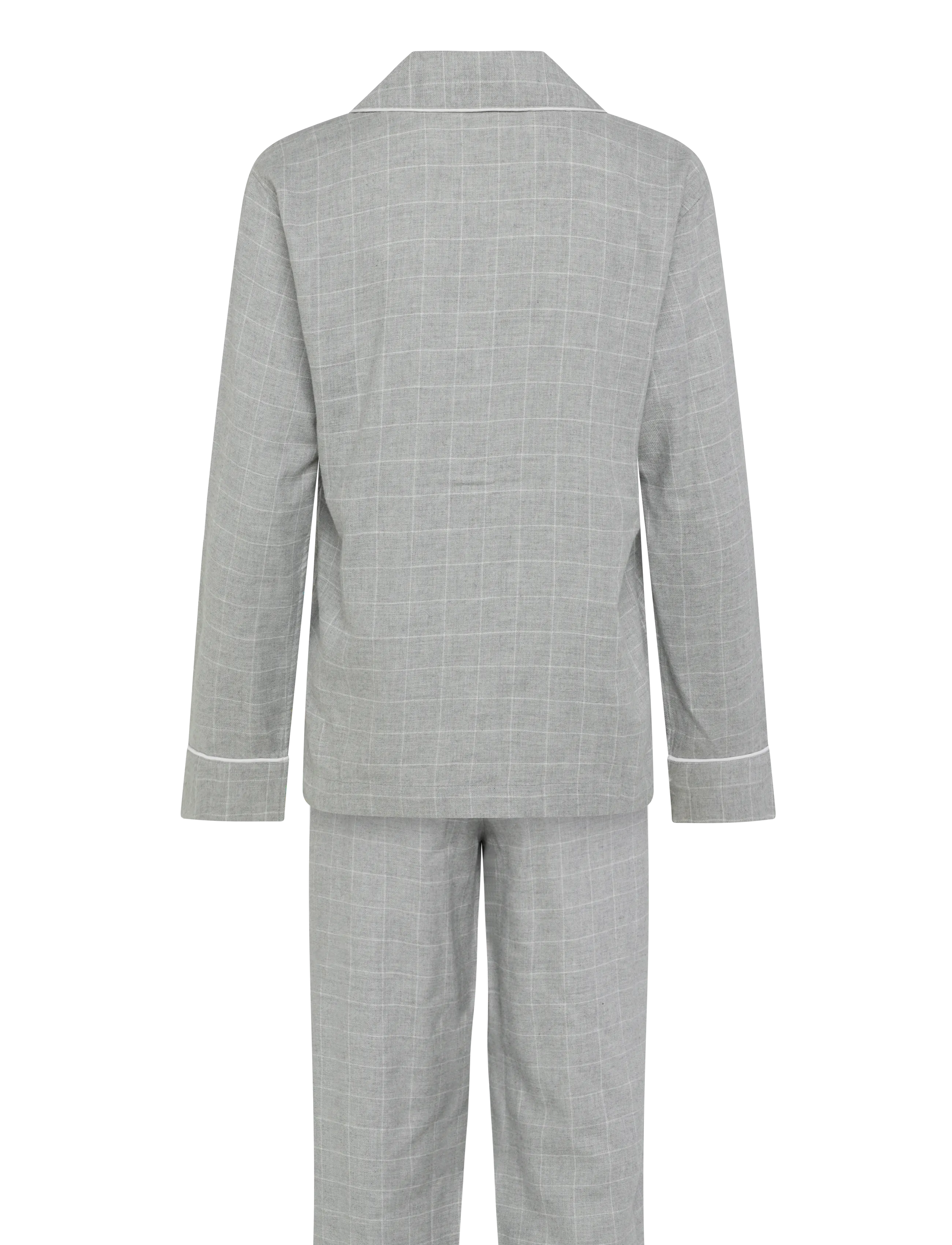 Lauren Ralph Lauren Homewear - LRL L/s notch collar long pant pj s - langärmlige hemden - grey print - 2