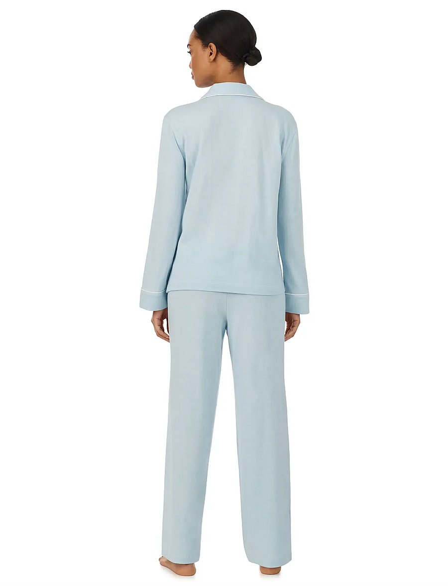 Lauren Ralph Lauren Homewear - LRL L/s notch collar long pant pj s - pidžaamad - blue - 5
