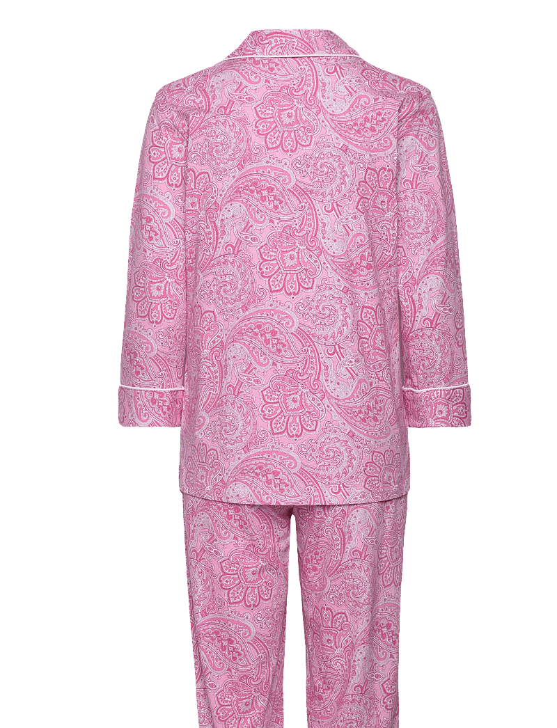 Lauren Ralph Lauren Homewear - LRL HERITAGE 3/4 SL CLASSIC NOTCH PJ SET - pyjamas - pink paisley - 2