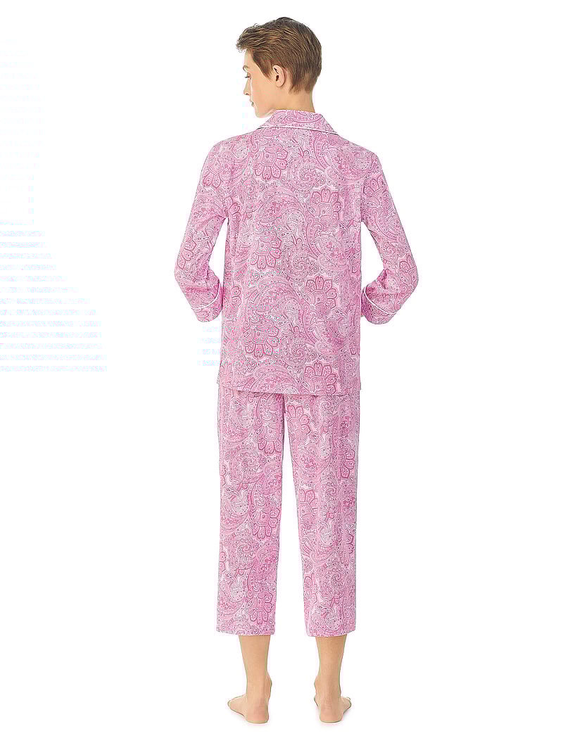 Lauren Ralph Lauren Homewear - LRL HERITAGE 3/4 SL CLASSIC NOTCH PJ SET - pyjamas - pink paisley - 5