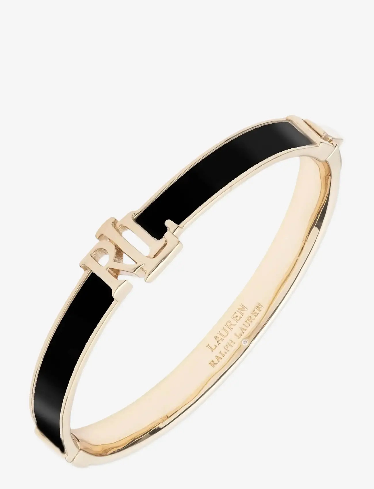 Lauren Ralph Lauren - BR LRL COLOR HINGE BANGLE - GLD/BLACK - bangles - gld/black - 0