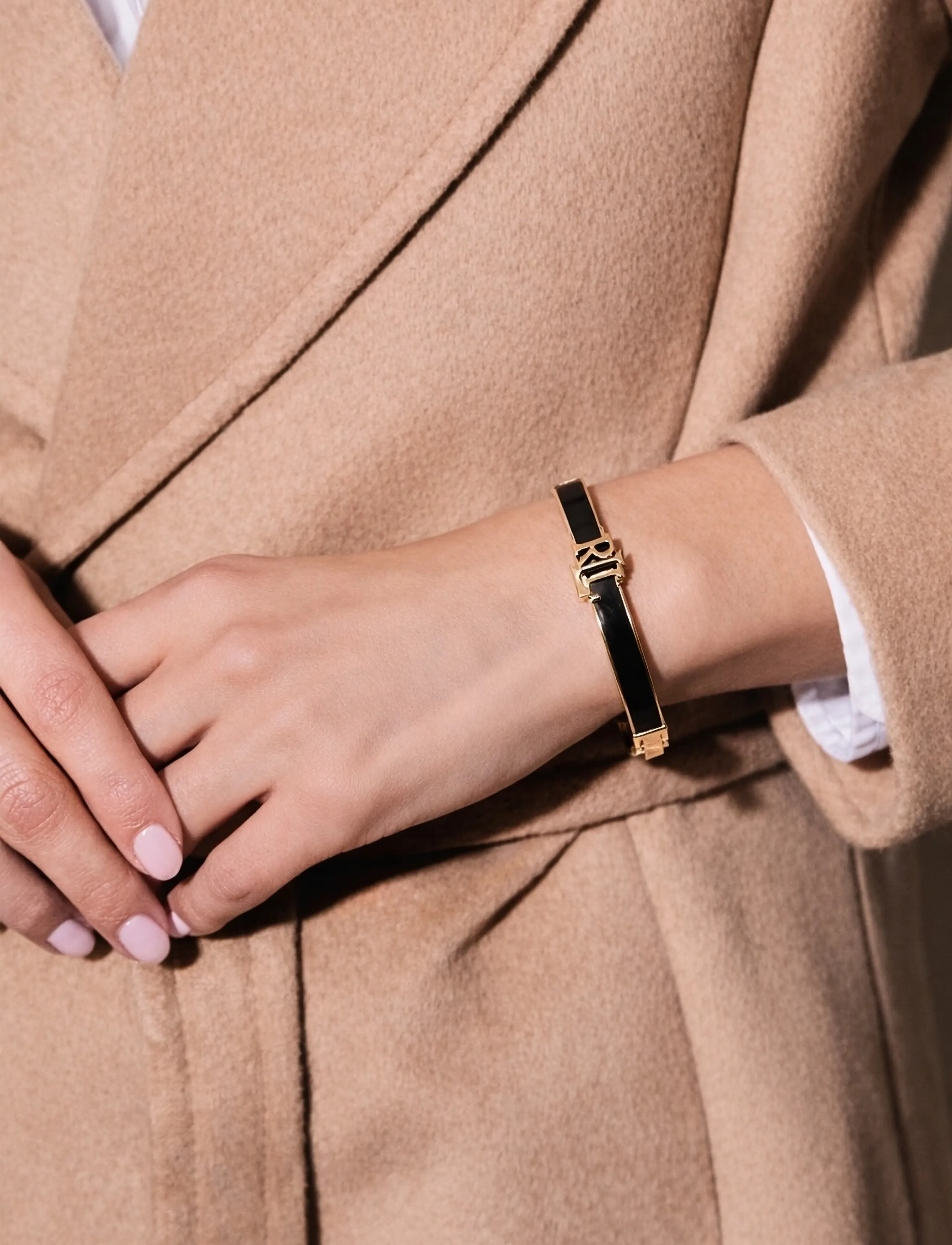 Lauren Ralph Lauren - BR LRL COLOR HINGE BANGLE - GLD/BLACK - armreifen - gld/black - 3