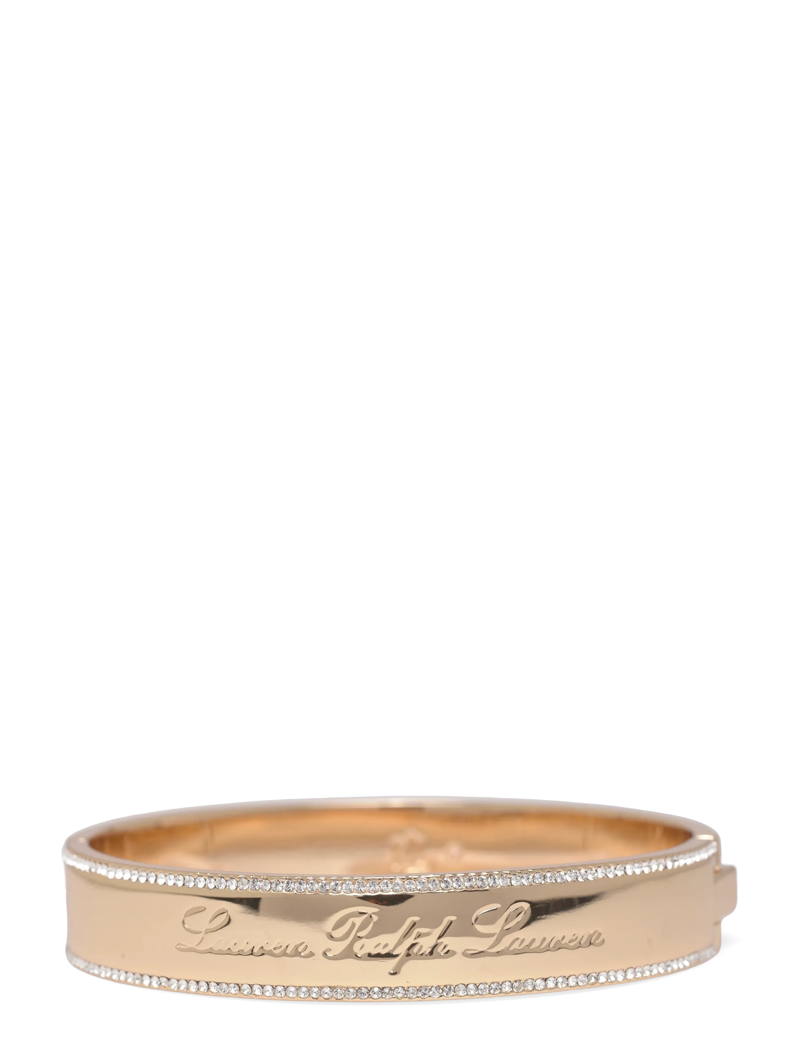 Lauren Ralph Lauren - BR SCRIPT LOGO BANGLE-GLD/CRY - bangles - gld/cry - 1