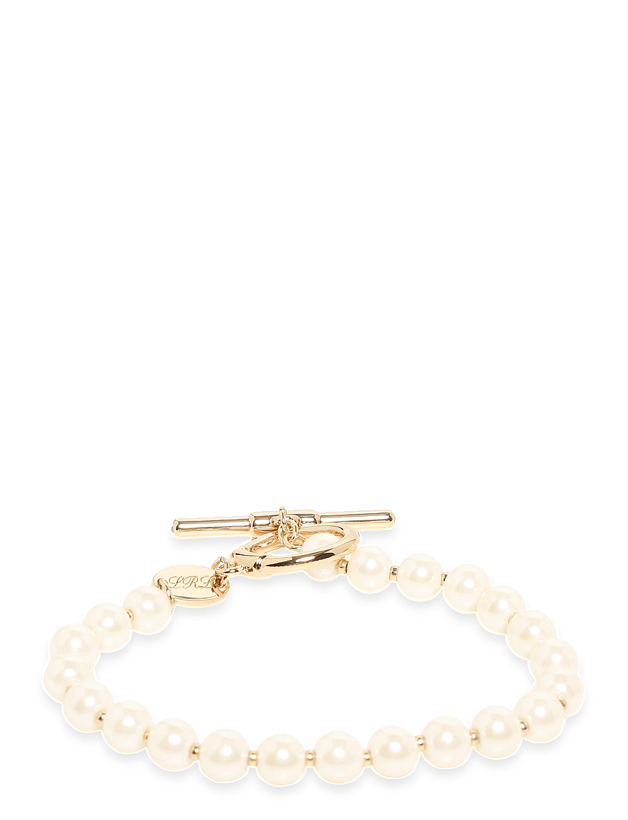 Lauren Ralph Lauren - BR 7.25IN LRL PEARL FLEX - GLD/WHITE - perlenarmbänder - gld/white - 2