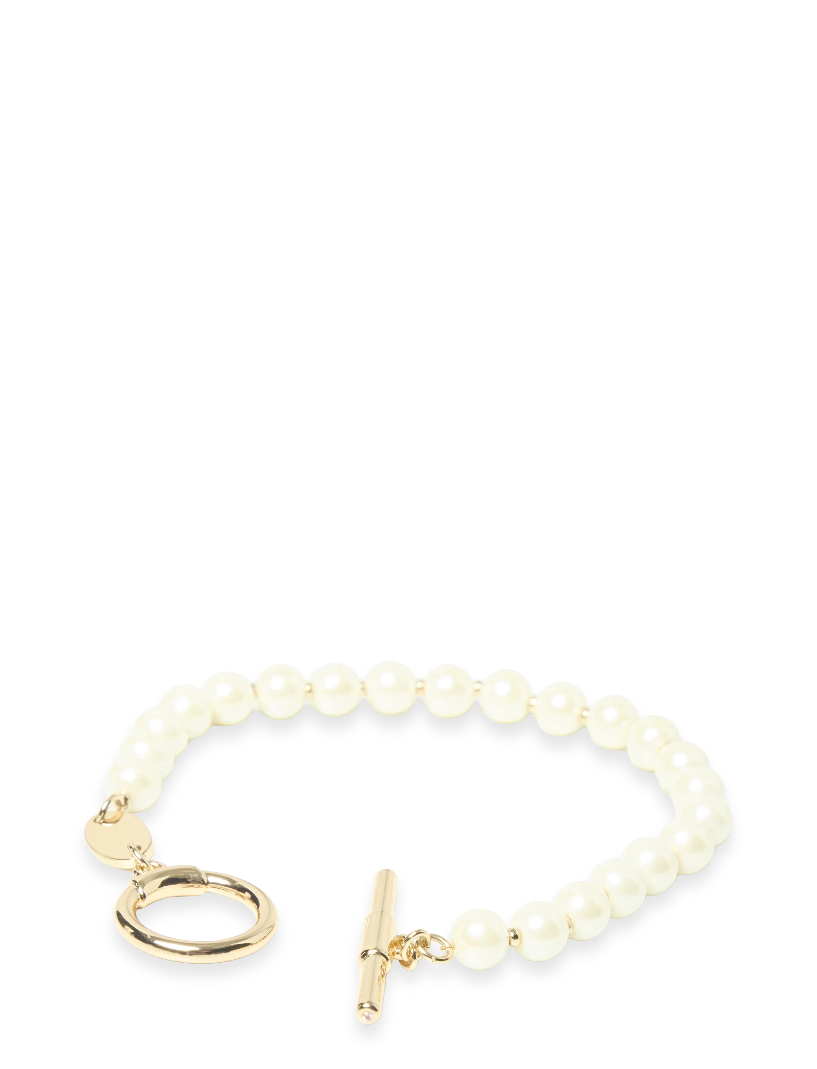 Lauren Ralph Lauren - BR 7.25IN LRL PEARL FLEX - GLD/WHITE - bracelet de perles - gld/white - 3
