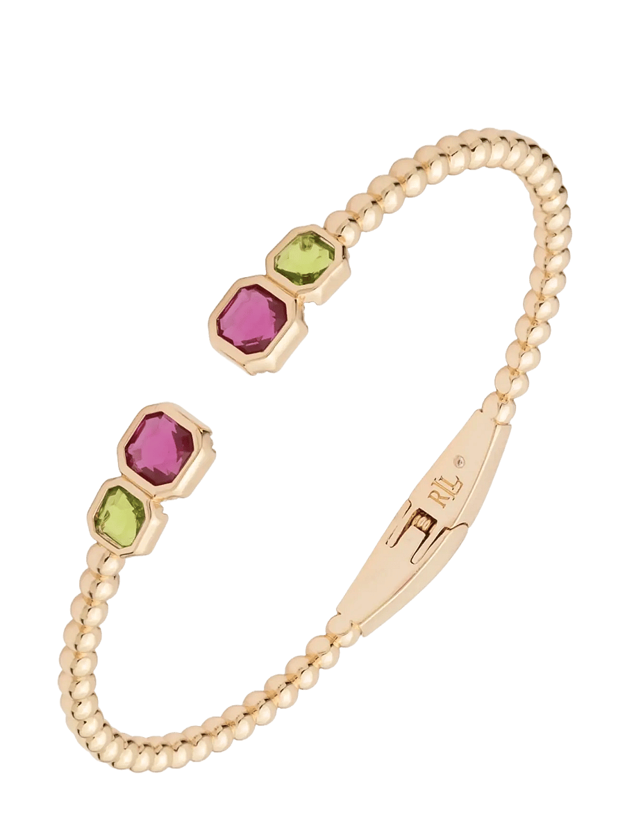 Lauren Ralph Lauren - BR BEADED STONE CUFF- GLD/ MULTI - armringe - gld/ multi - 1