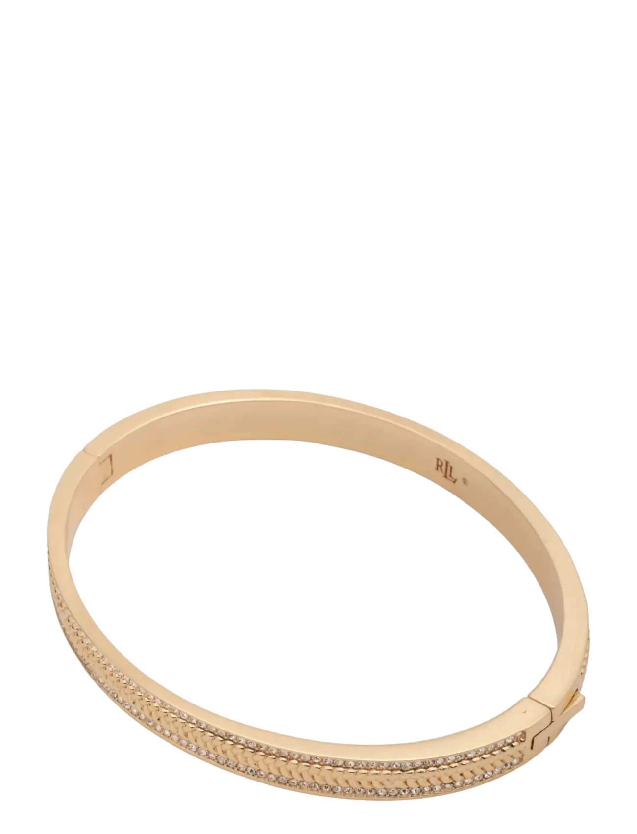 Lauren Ralph Lauren - BR PAVE HERRINGBONE BANGLE- GLD/ CRY - armringe - gld/ cry - 2