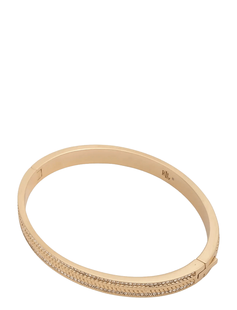 Lauren Ralph Lauren - BR PAVE HERRINGBONE BANGLE- GLD/ CRY - armringe - gld/ cry - 2
