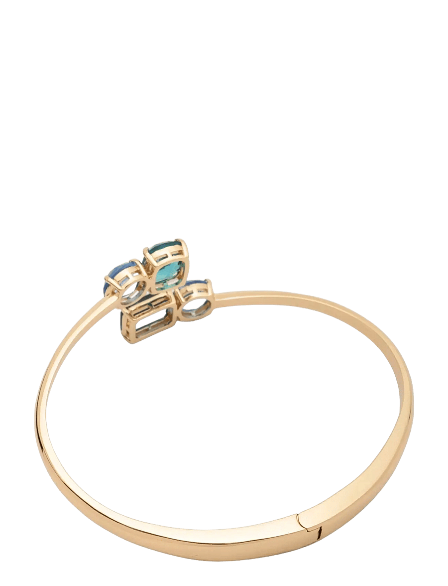Lauren Ralph Lauren - BR STONE BYPASS CUFF- GLD/ BLUE - armringe - gld/ blue - 2