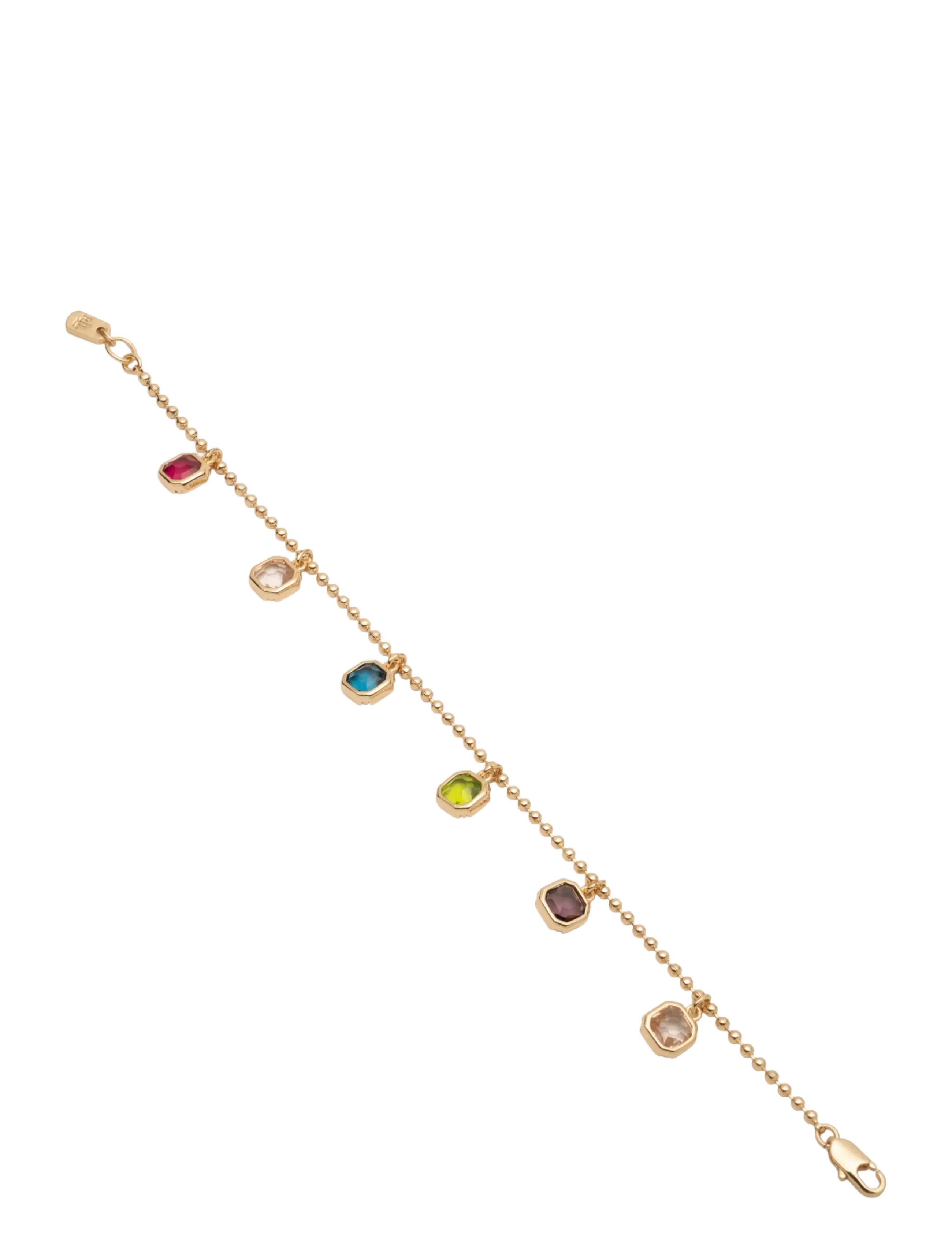 Lauren Ralph Lauren - BR 7.25IN SHAKY STATION FLEX- GLD/ MULTI - kædearmbånd - gld/ multi - 2