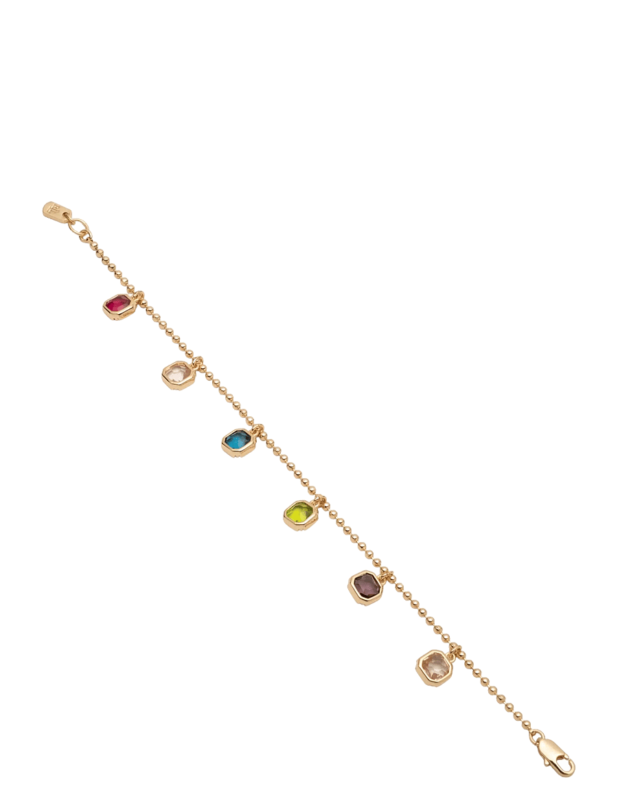 Lauren Ralph Lauren - BR 7.25IN SHAKY STATION FLEX- GLD/ MULTI - kædearmbånd - gld/ multi - 2