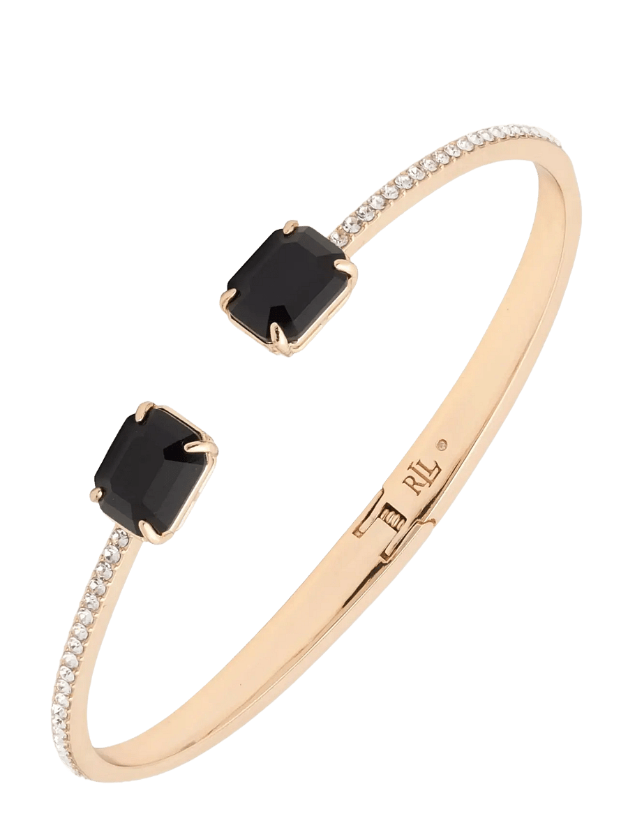 Lauren Ralph Lauren - BOX BR STONE CUFF - GLD/JET - armreifen - gld/jet - 0