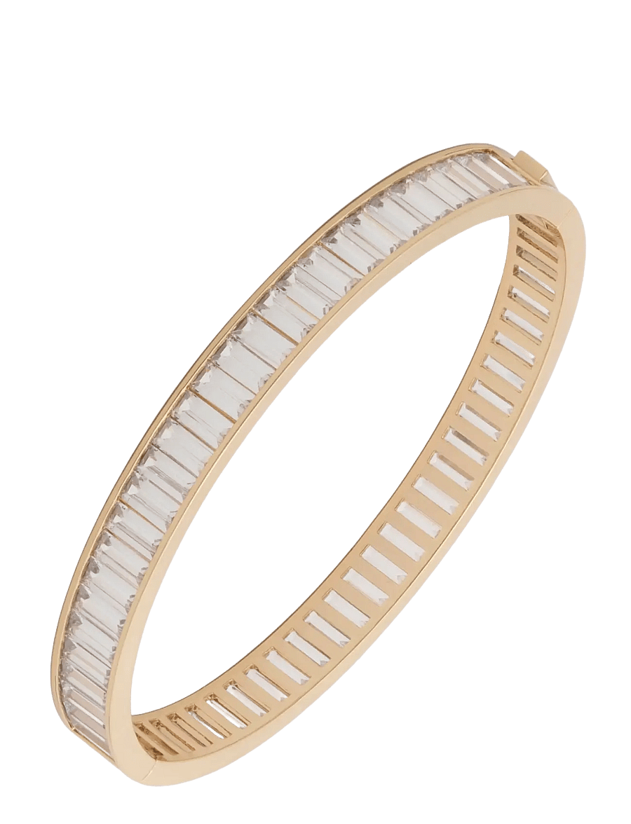 Lauren Ralph Lauren - BR CZ BAGUETTE BANGLE - GLD/CRY - armreifen - gld/cry - 1