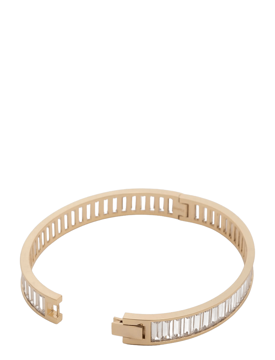 Lauren Ralph Lauren - BR CZ BAGUETTE BANGLE - GLD/CRY - armreifen - gld/cry - 3