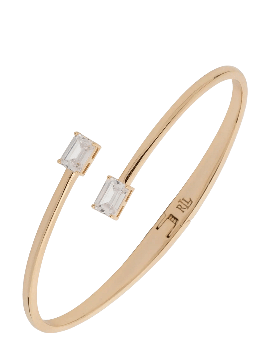 Lauren Ralph Lauren - BR CZ BYPASS CUFF - GLD/CRY - armreifen - gld/cry - 1