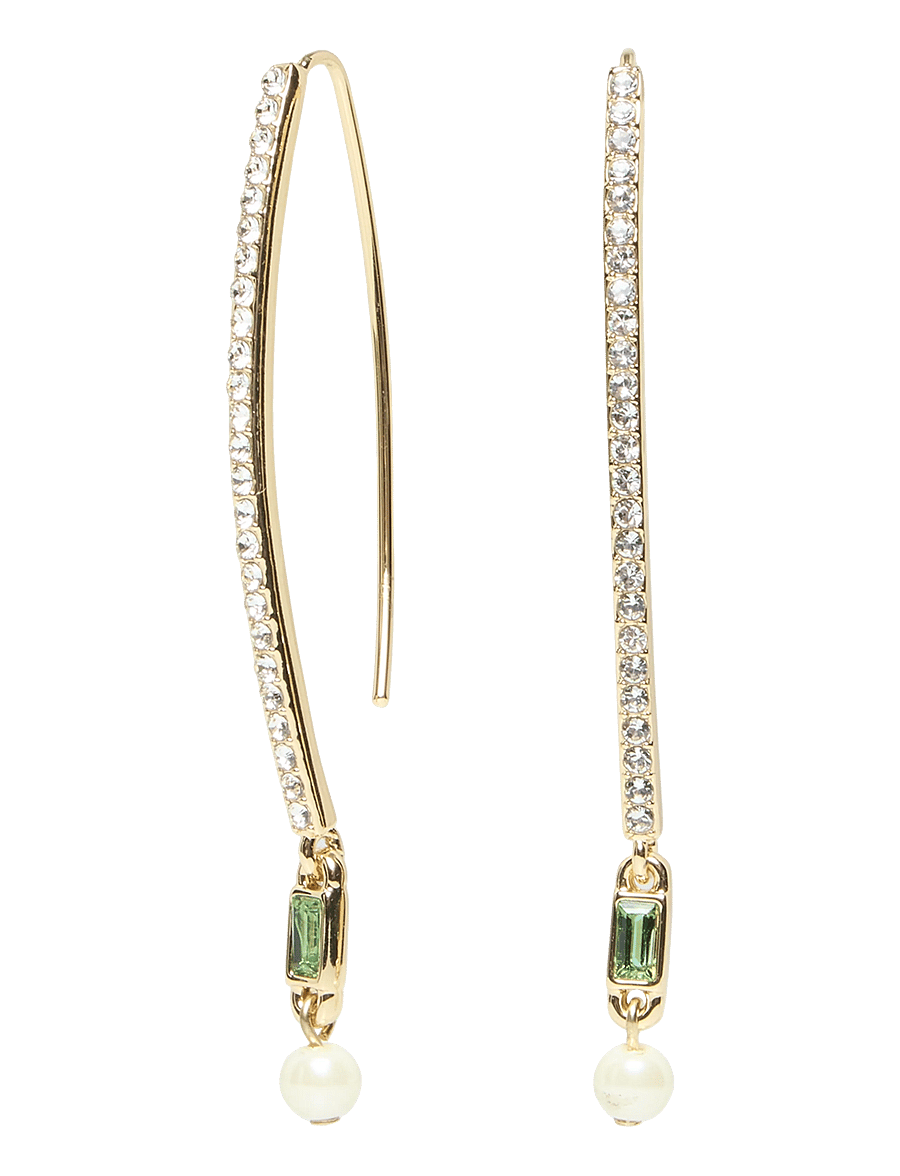 Lauren Ralph Lauren - PE PEARL BAGUETTE THREADER - GLD/ERINITE - boucles d'oreilles en perles - gld/erinite - 2