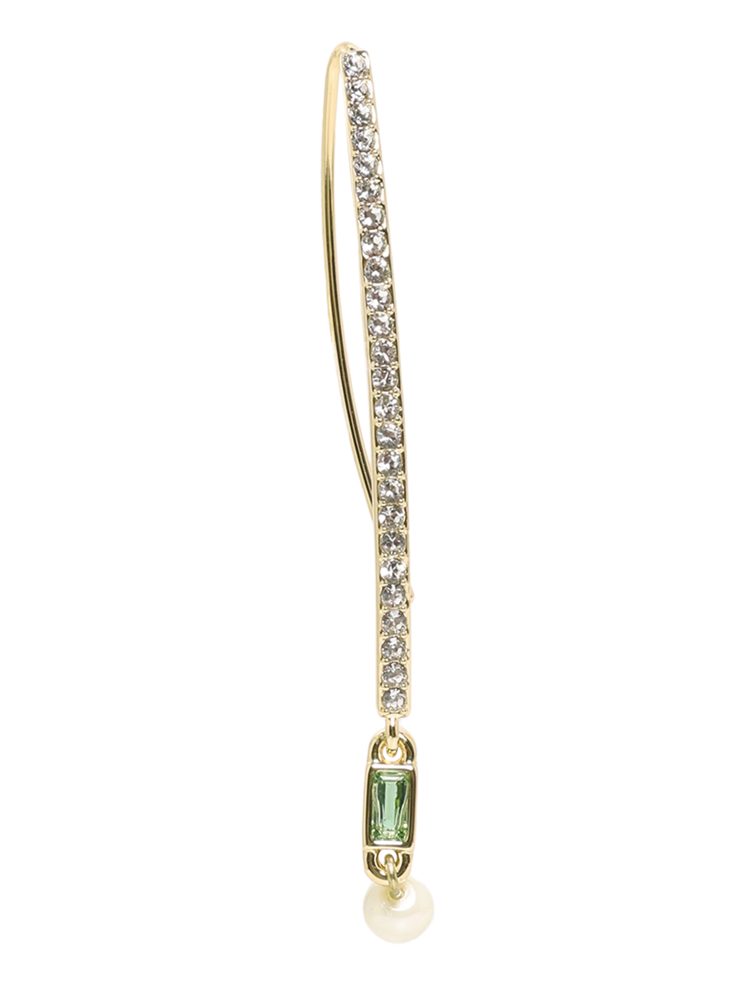 Lauren Ralph Lauren - PE PEARL BAGUETTE THREADER - GLD/ERINITE - boucles d'oreilles en perles - gld/erinite - 3
