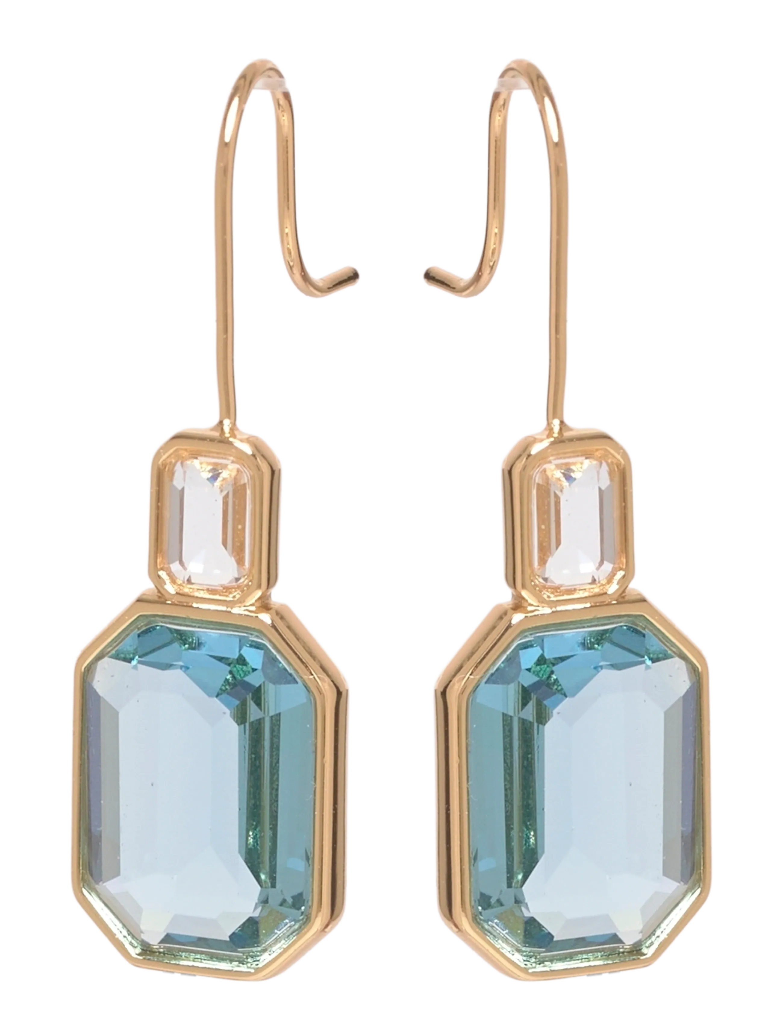 Lauren Ralph Lauren PE STONE DBL DROP - GLD/AQUA - Festkläder - GLD/AQUA / blue
