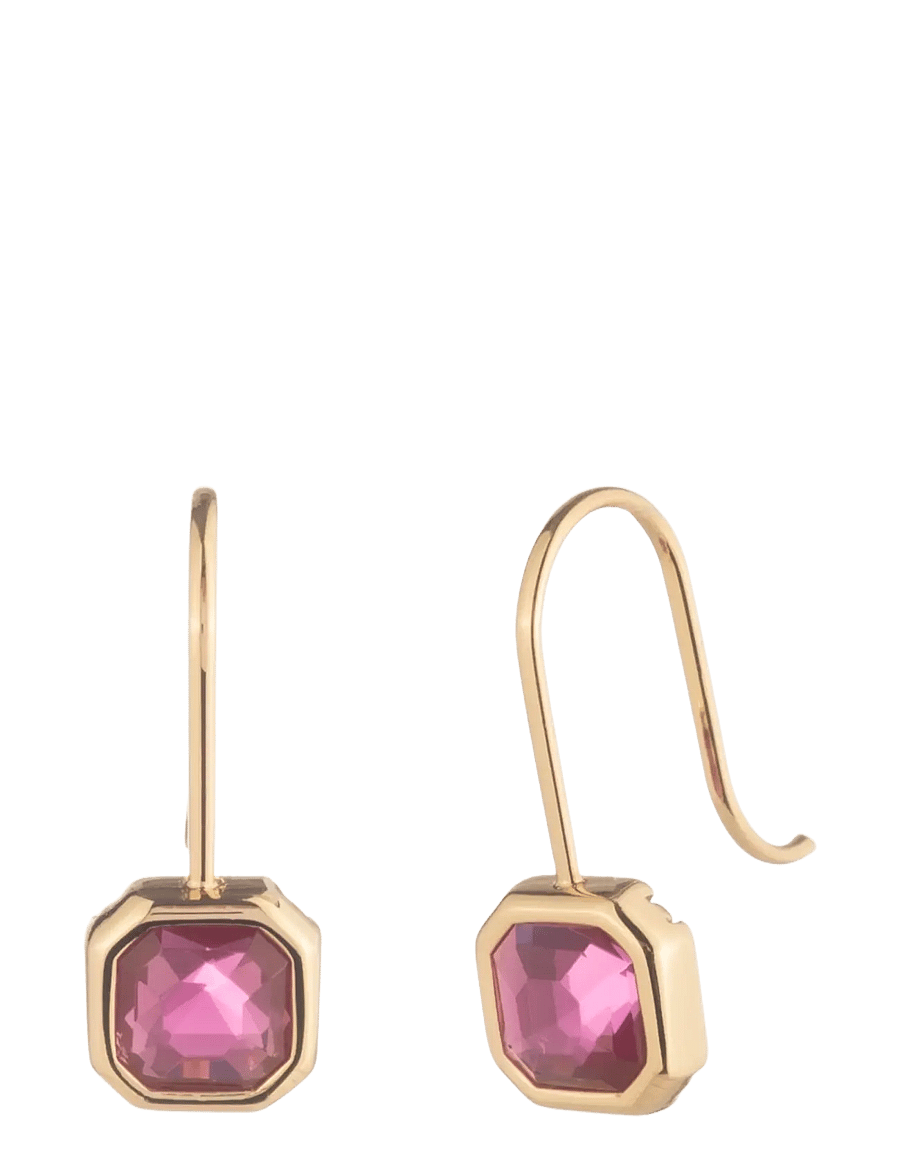 Lauren Ralph Lauren - PE STONE DROP- GLD/ FUSCHIA - Øreringe med vedhæng - gld/ fuschia - 1