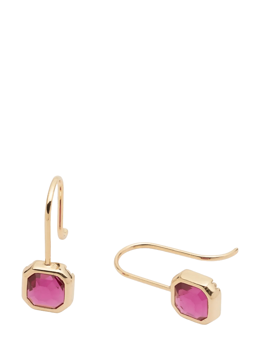 Lauren Ralph Lauren - PE STONE DROP- GLD/ FUSCHIA - Øreringe med vedhæng - gld/ fuschia - 3