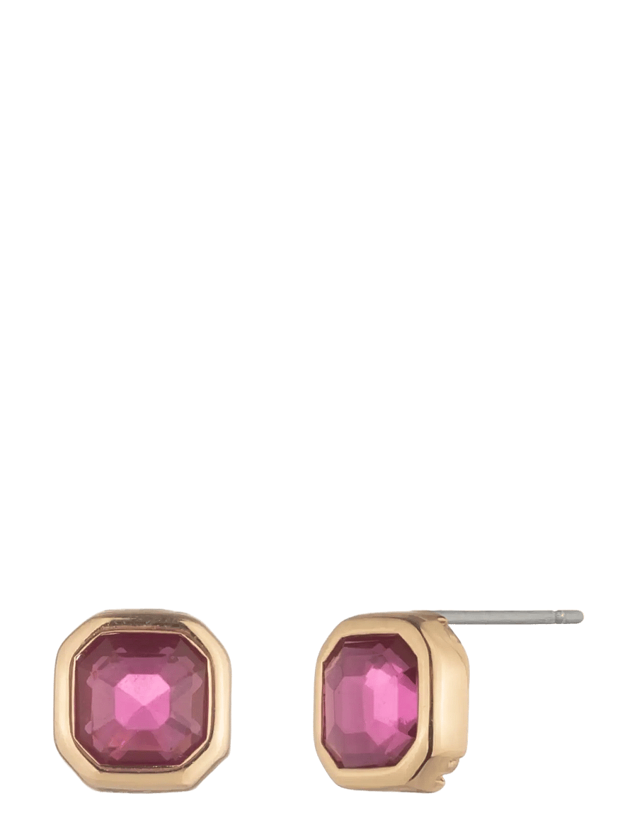 Lauren Ralph Lauren - PE STONE STUD- GLD/ FUSCHIA - Ørestikker - gld/ fuschia - 1