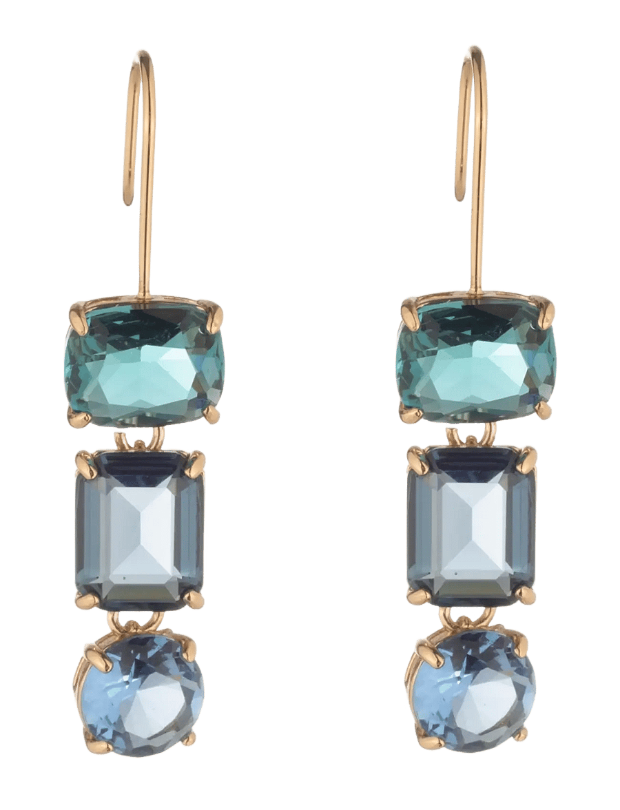 Lauren Ralph Lauren - PE STONE TRIPLE DROP- GLD/ BLUE - ohrhänger - gld/ blue - 0