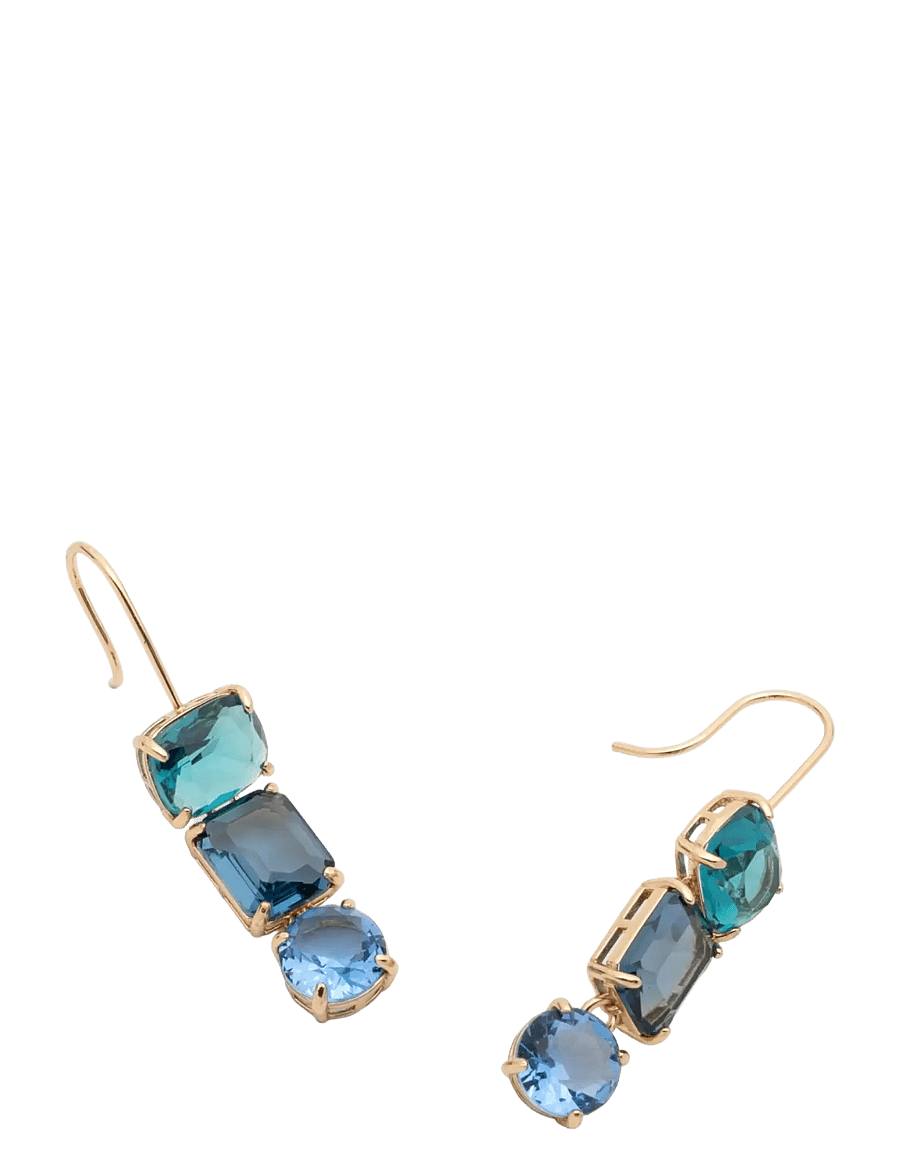 Lauren Ralph Lauren - PE STONE TRIPLE DROP- GLD/ BLUE - ohrhänger - gld/ blue - 1
