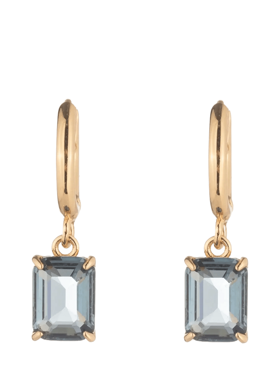 Lauren Ralph Lauren - PE 14MM HUGGIE HOOP W DROP- GLD/ BLUE - ohrhänger - gld/ blue - 0