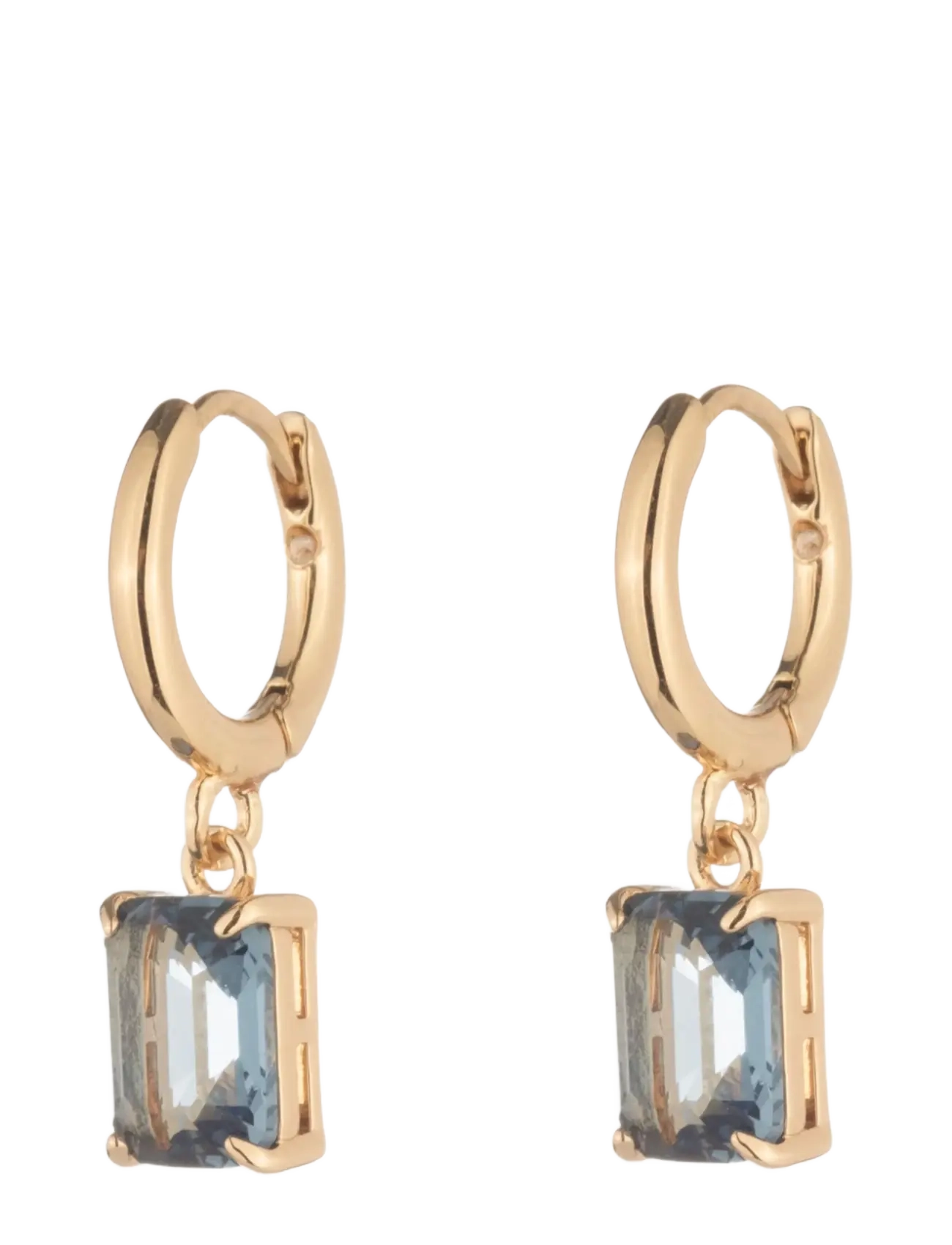 Lauren Ralph Lauren - PE 14MM HUGGIE HOOP W DROP- GLD/ BLUE - ohrhänger - gld/ blue - 1