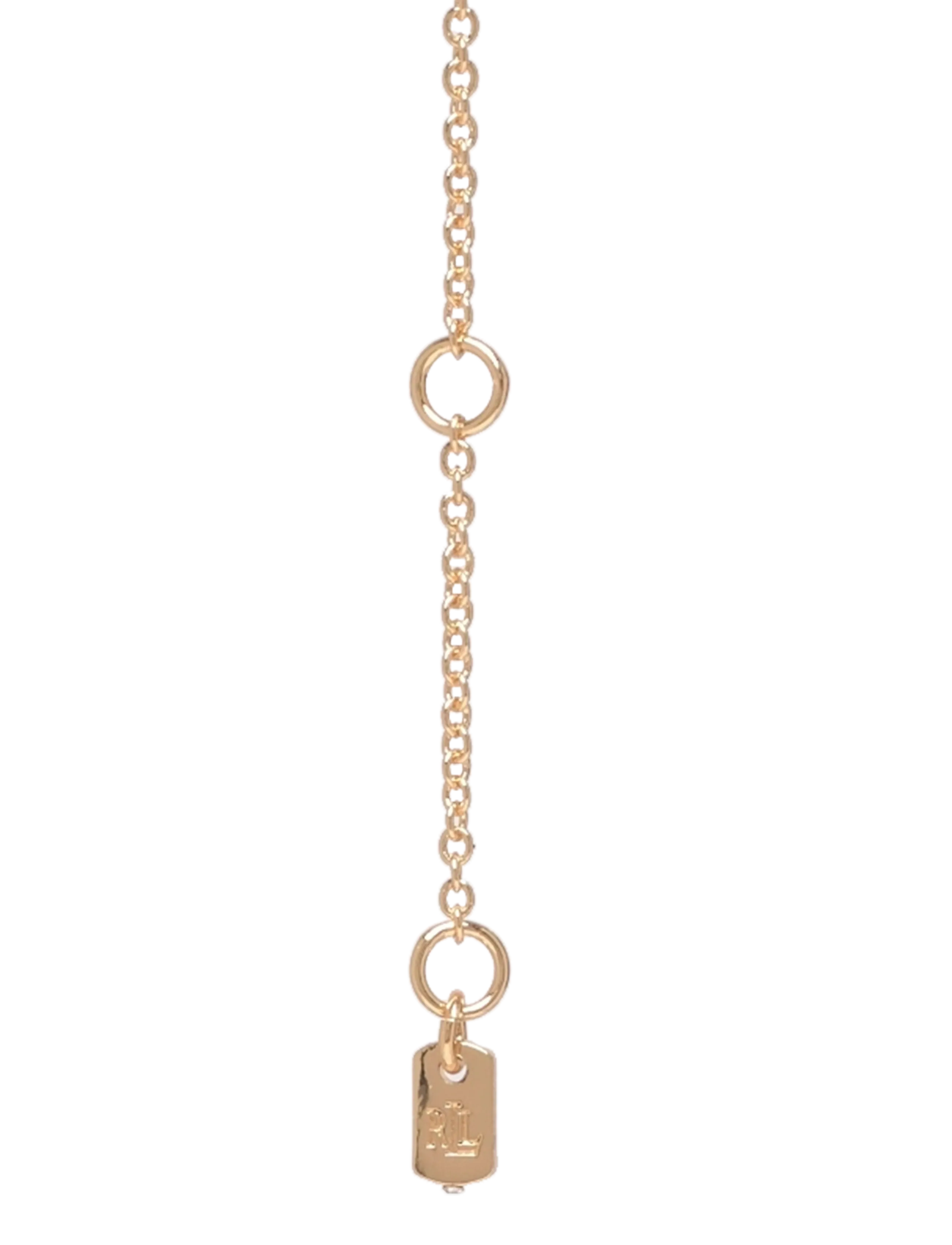 Lauren Ralph Lauren - NK 16IN BAGUETTE PENDANT - GLD/ERINITE - colliers chaîne - gld/erinite - 1