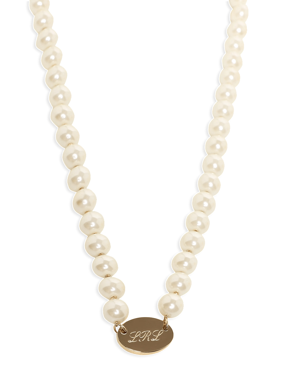 Lauren Ralph Lauren - NK 16IN LRL PEARL COLLAR - GLD/WHITE - collier de perles - gld/white - 1