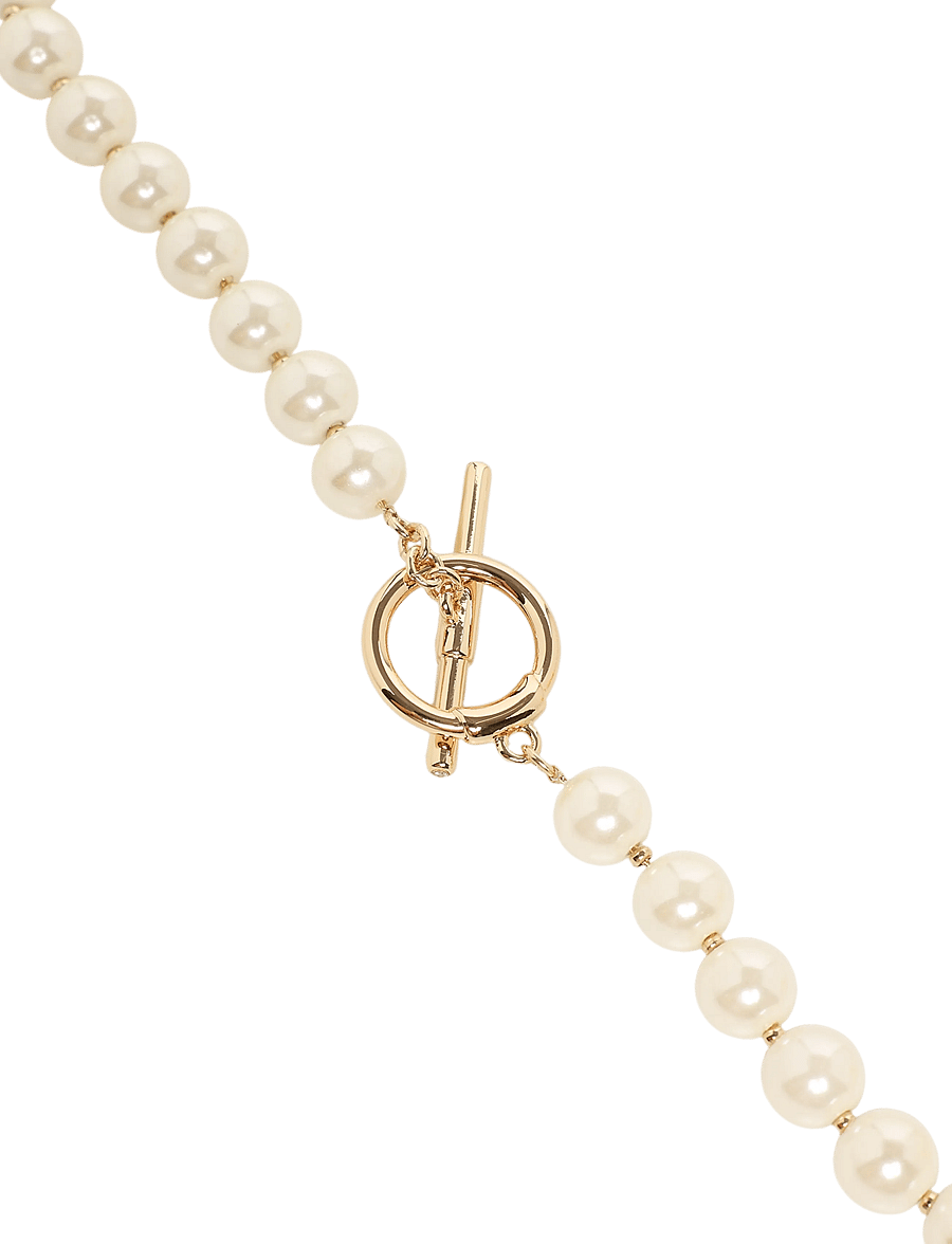 Lauren Ralph Lauren - NK 16IN LRL PEARL COLLAR - GLD/WHITE - collier de perles - gld/white - 3