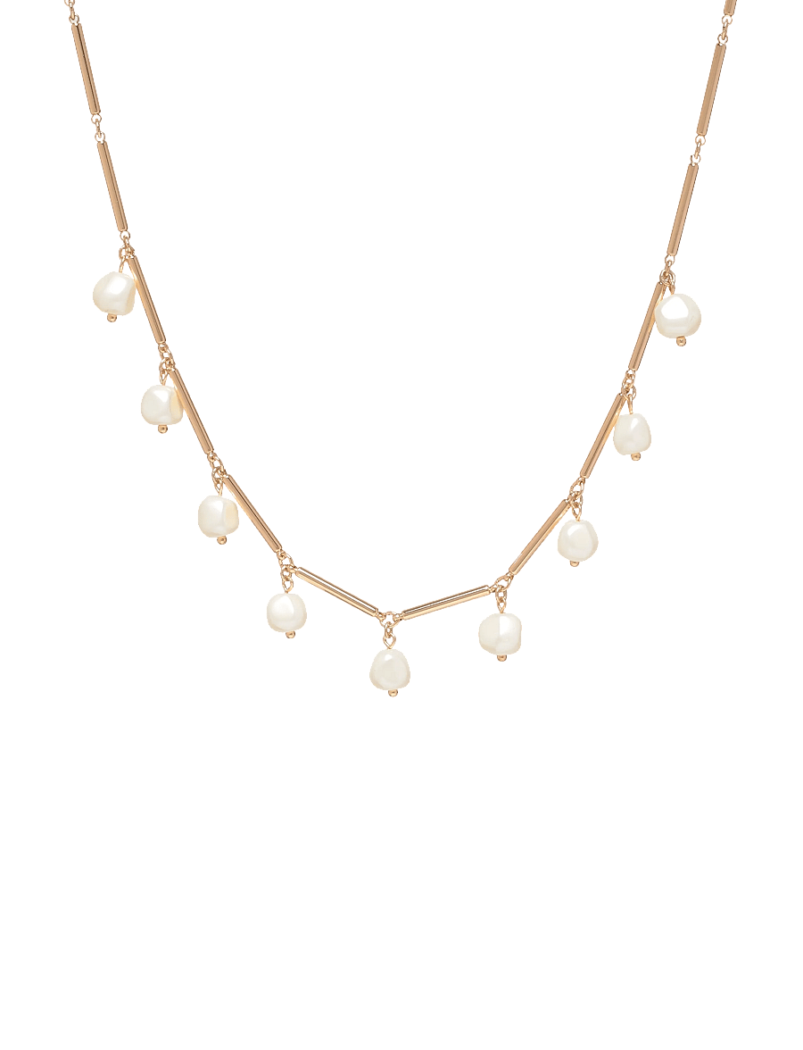 Lauren Ralph Lauren - NK 16IN SHAKY PEARL FRONTAL - GLD/WHITE - collier de perles - gld/white - 0