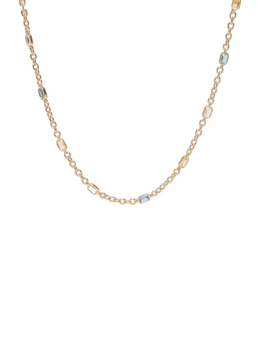 Lauren Ralph Lauren - NK 16IN STATION STONE COLLAR - GLD/MULTI - chain necklaces - gld/multi - 1