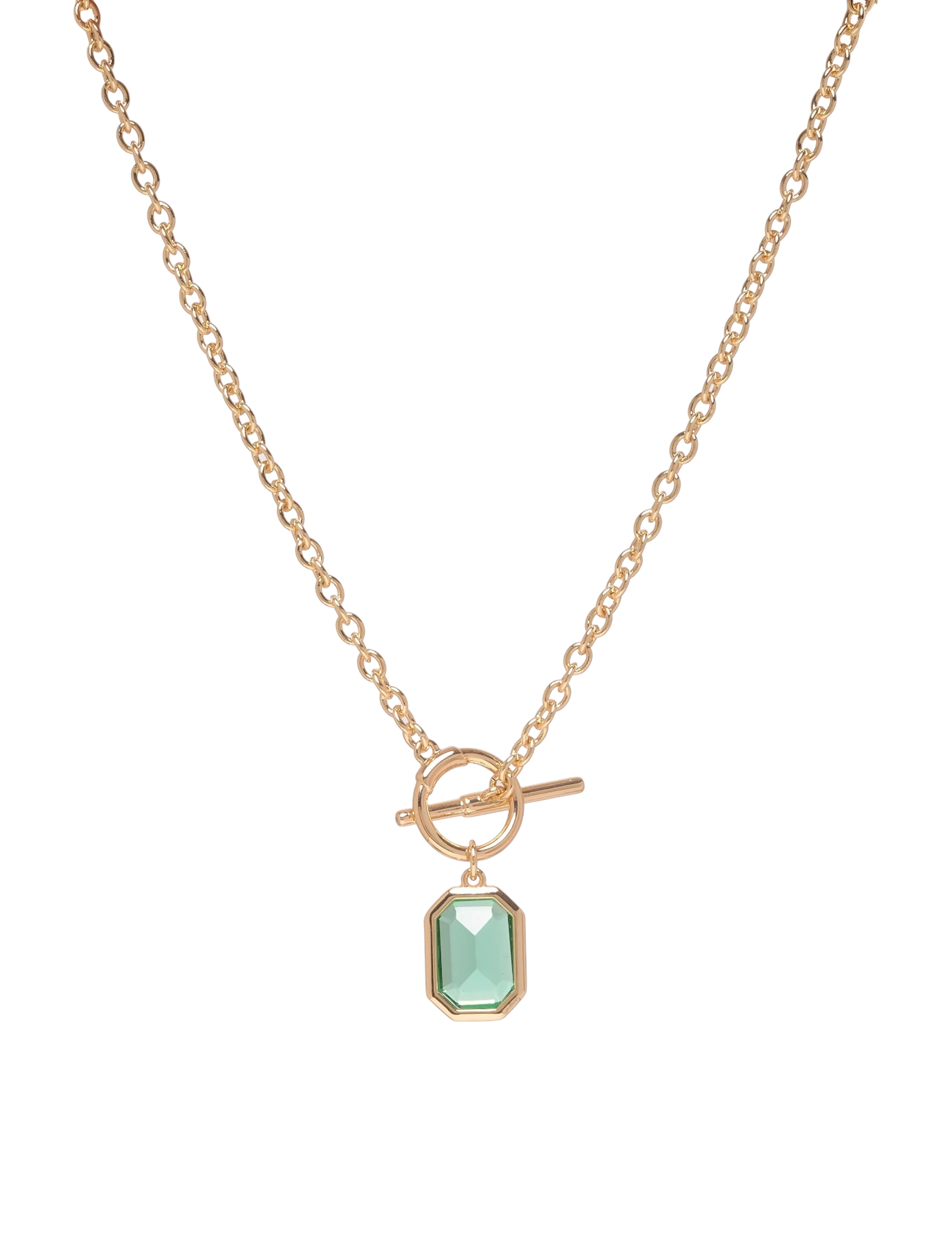 Lauren Ralph Lauren NK 16IN STONE PENDANT - GLD/ERINITE - Naiste pidulikud riided - GLD/ERINITE / green