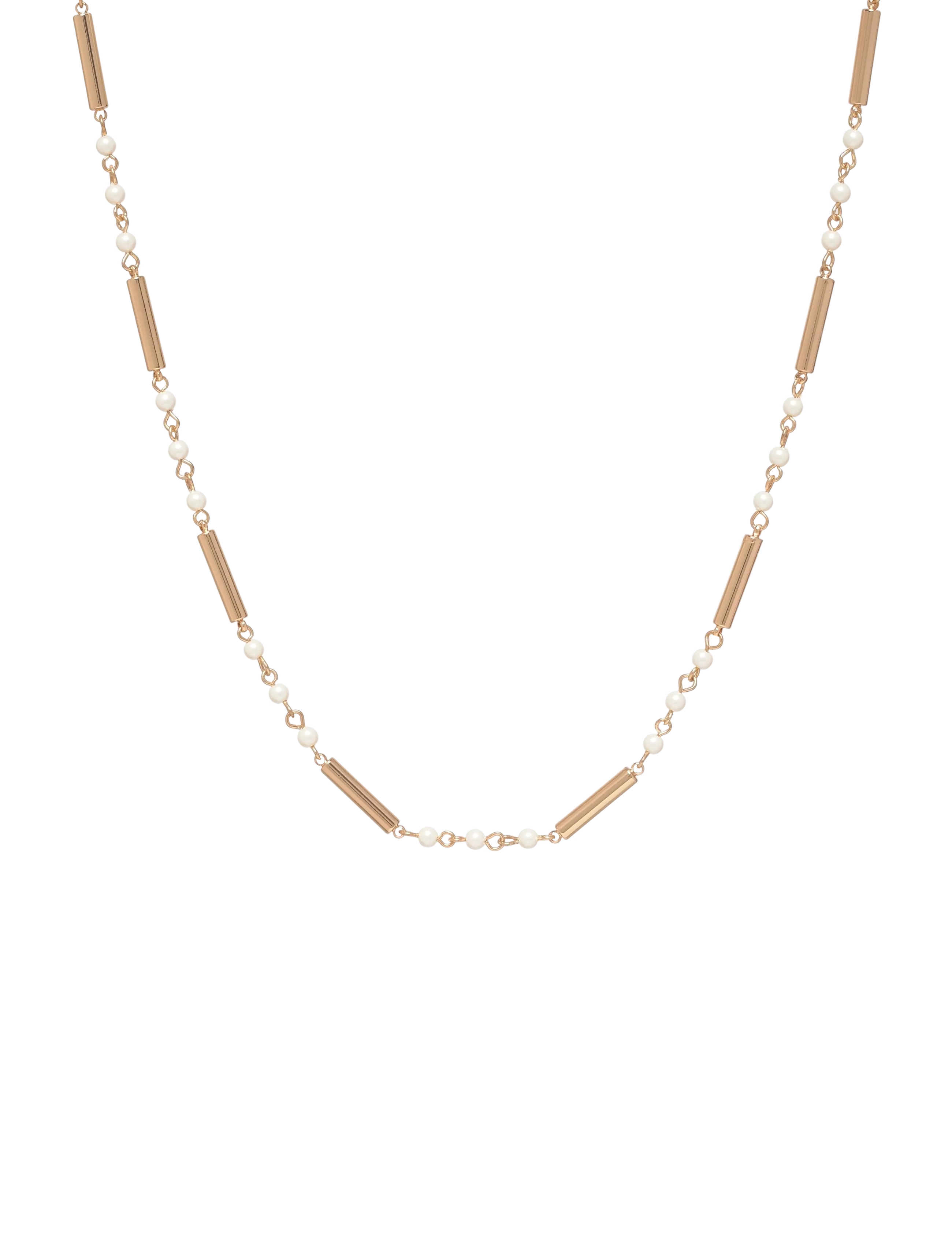 Lauren Ralph Lauren Nk 20In Pearl Bar Strand Gld/White, Perle Stang Halskæde, Multi/mønstret, Str: ONE SIZE 51 cm