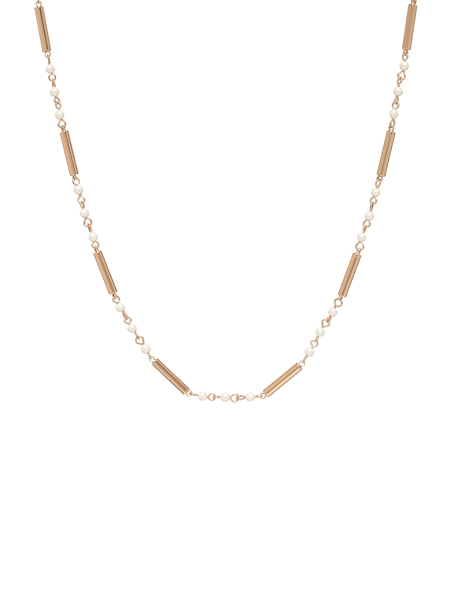 Lauren Ralph Lauren - NK 20IN PEARL BAR STRAND - GLD/WHITE - collier de perles - gld/white - 0