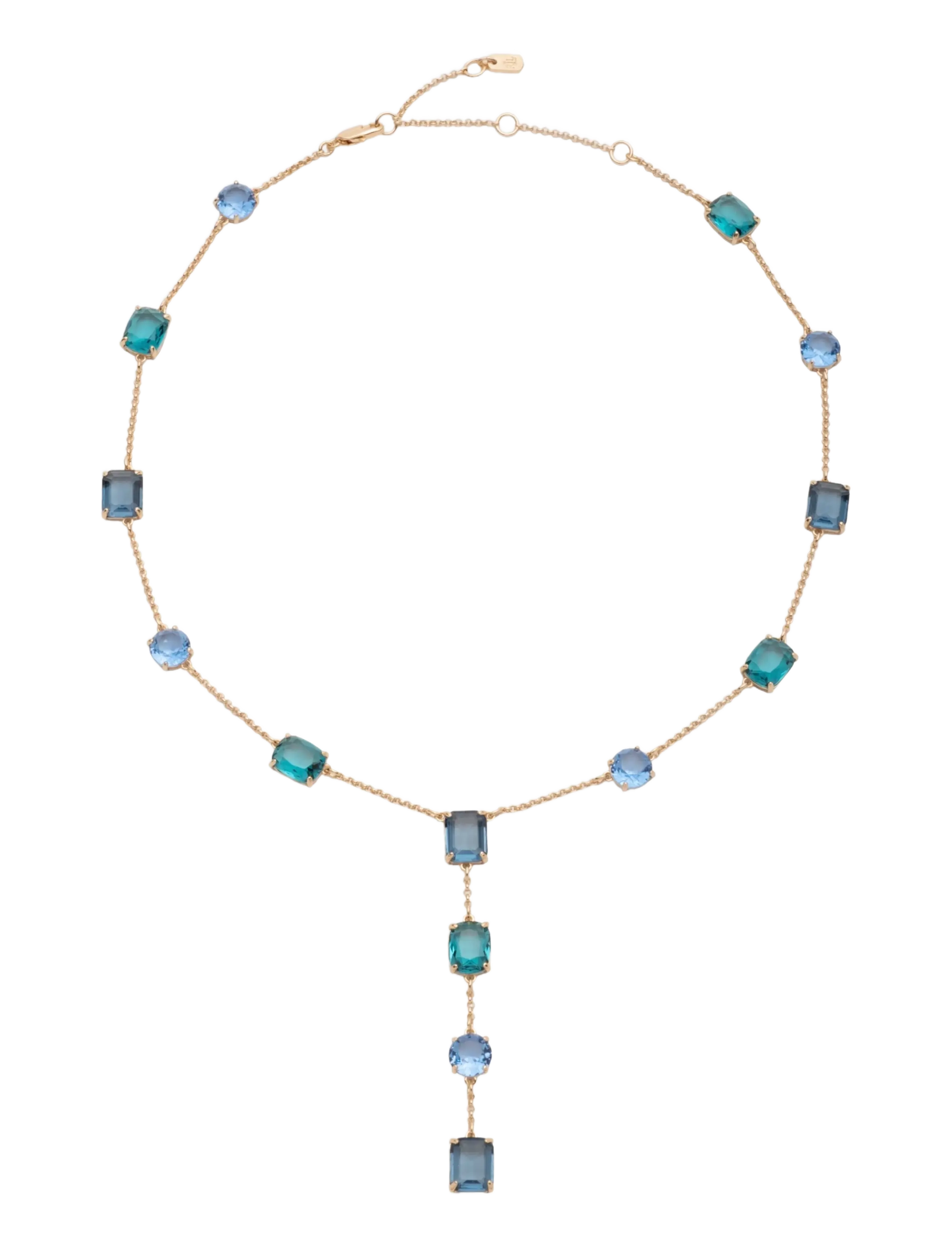 Lauren Ralph Lauren - NK 16IN MULTI STONE YNECK- GLD/ BLUE - gld/ blue - 1