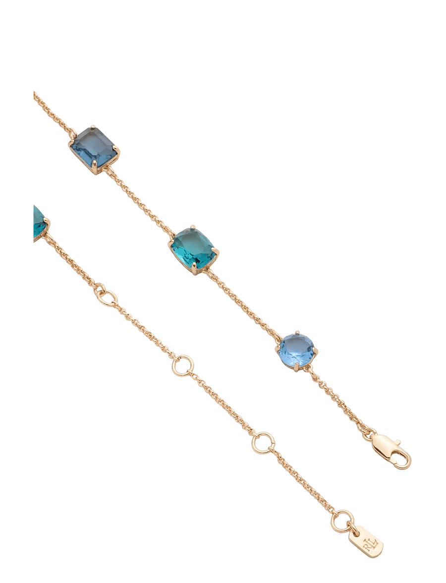 Lauren Ralph Lauren - NK 16IN MULTI STONE YNECK- GLD/ BLUE - halsketten - gld/ blue - 2