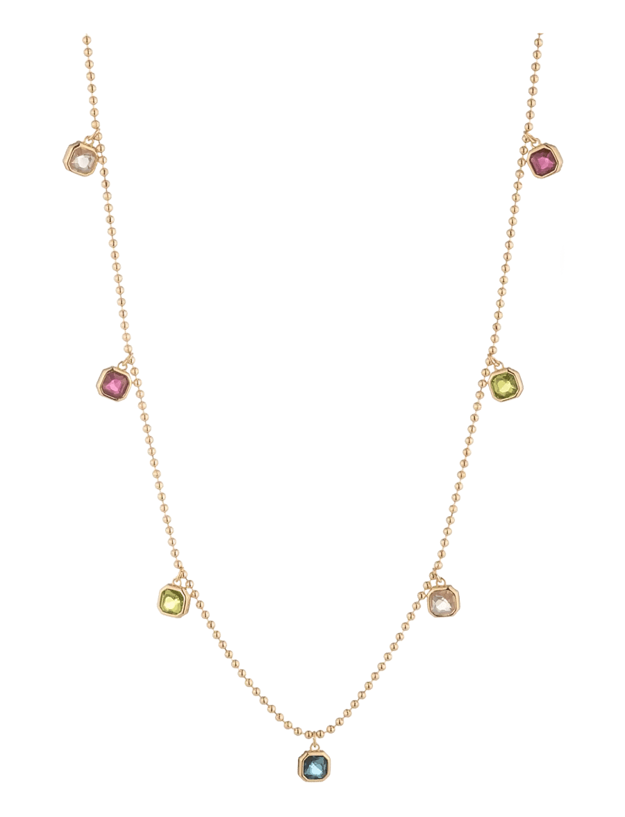 Lauren Ralph Lauren - NK 16IN SHAKY STATION COLLAR- GLD/ MULTI - halskæder med vedhæng - gld/ multi - 1