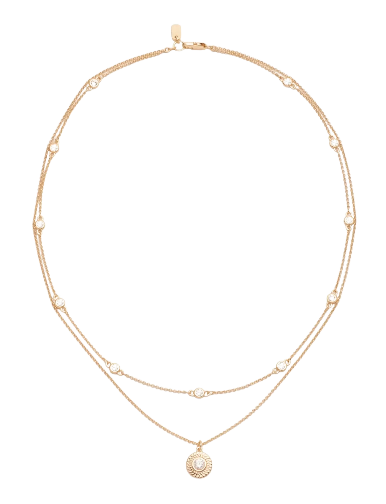 Lauren Ralph Lauren - NK 17IN STATION CZ 2 ROW- GLD/ CRY - gld/ cry - 1