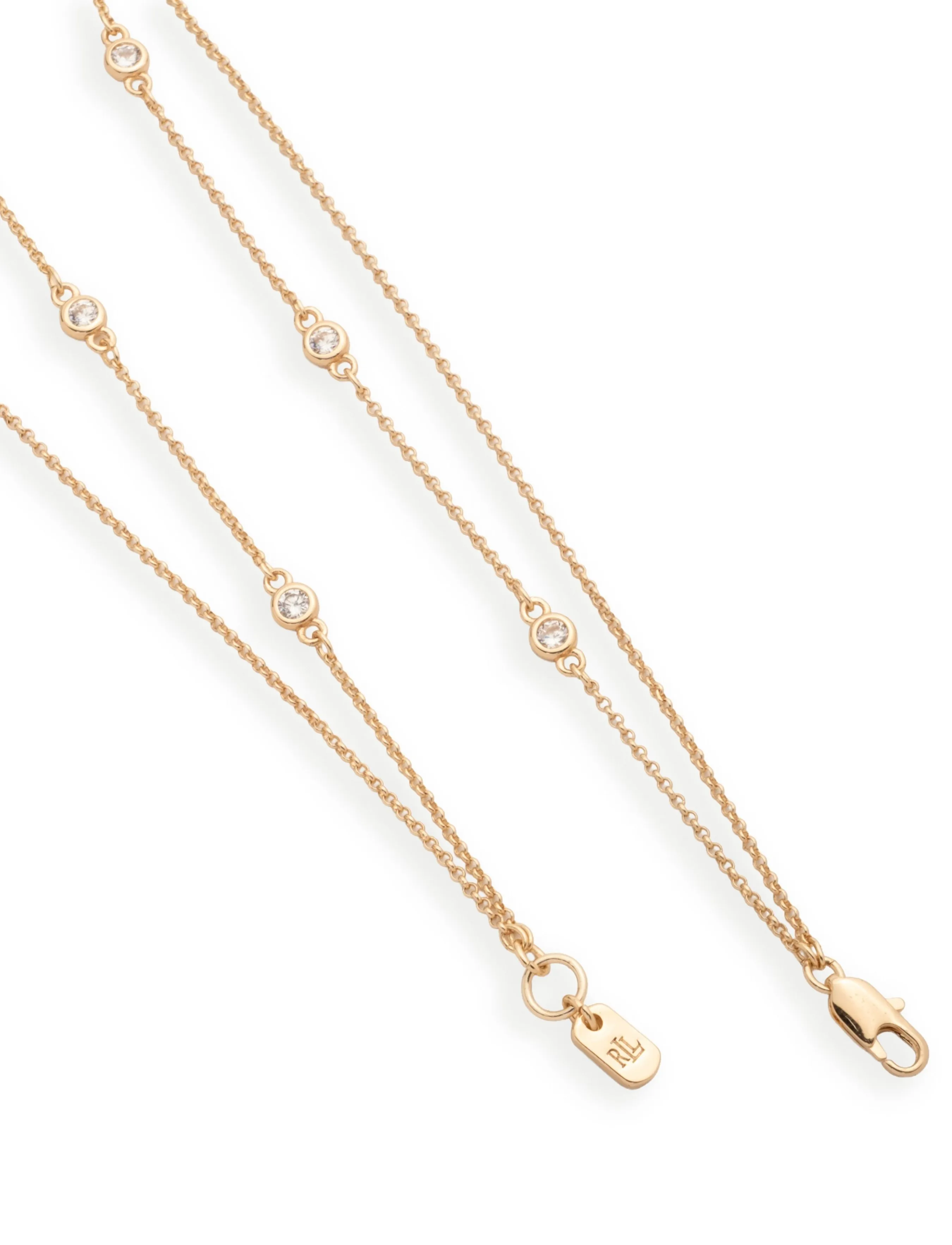 Lauren Ralph Lauren - NK 17IN STATION CZ 2 ROW- GLD/ CRY - gld/ cry - 2