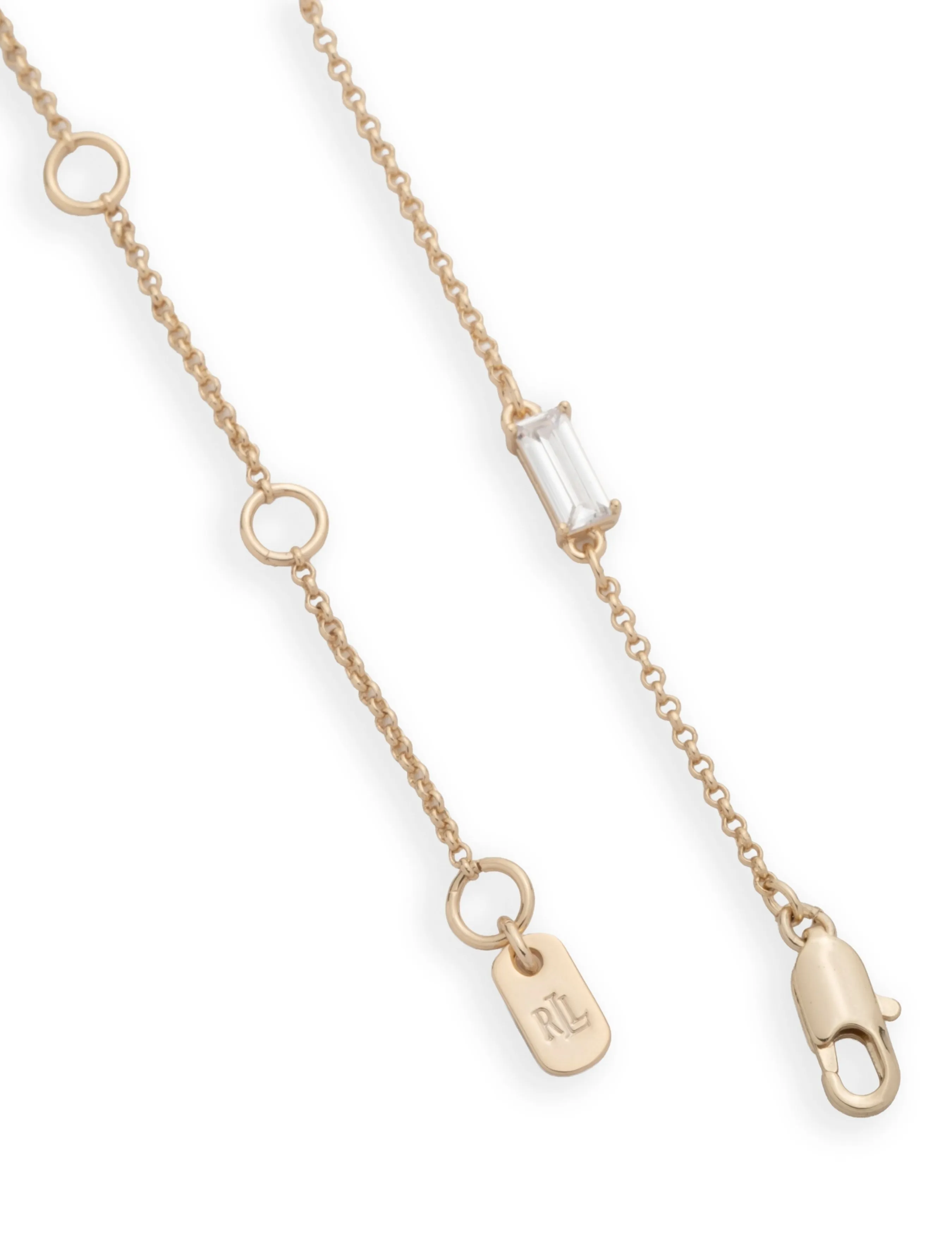 Lauren Ralph Lauren - NK 16IN CZ STATION COLLAR - GLD/CRY - ketten mit anhänger - gld/cry - 3
