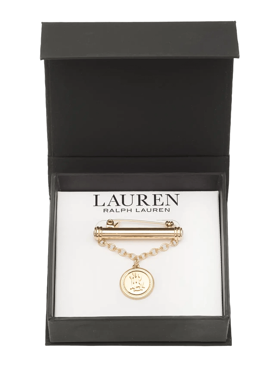 Lauren Ralph Lauren - BOX PIN LOGO COIN- TWO - brooches - two - 2