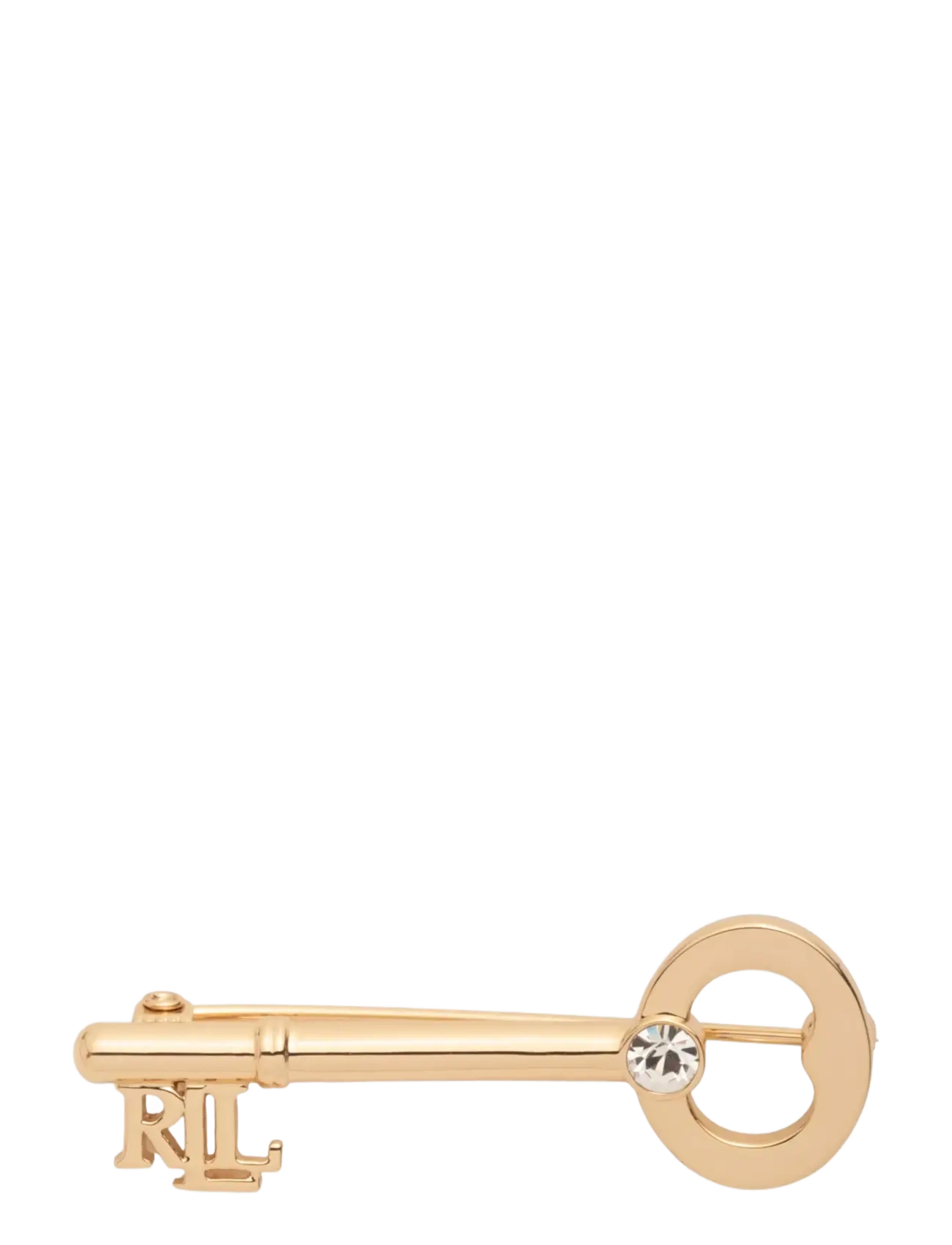 Lauren Ralph Lauren BOX PIN LOGO KEY- GLD/ CRY - Brocher - GLD/ CRY / gold