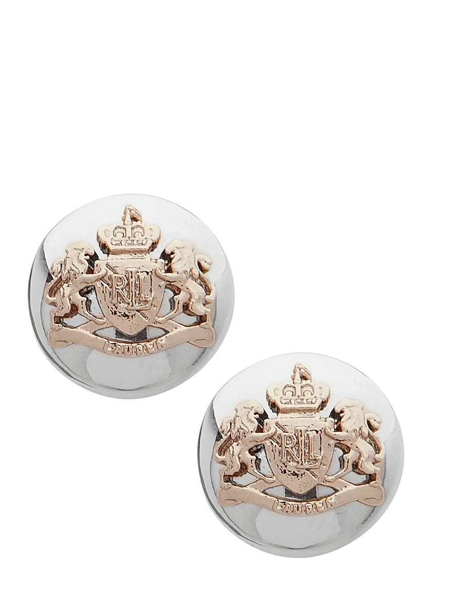 Lauren Ralph Lauren - PE 14MM CREST STUD-TWO TONE - two tone - 0