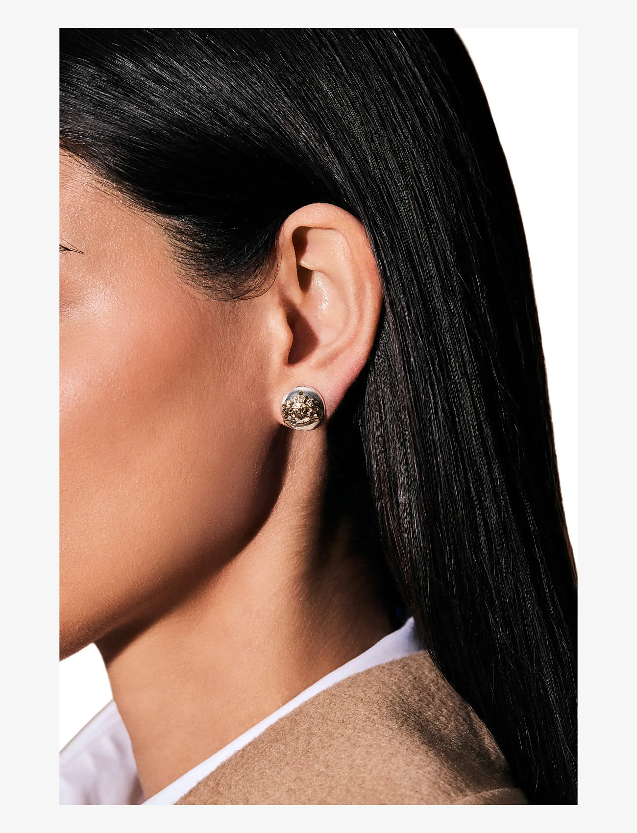 Lauren Ralph Lauren - PE 14MM CREST STUD-TWO TONE - studs örhängen - two tone - 1