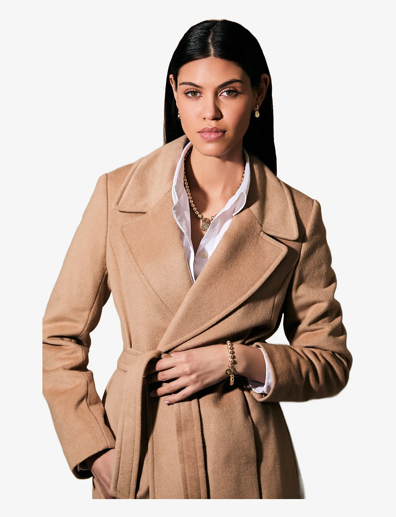 Lauren Ralph Lauren - NK 17" BEADED LOGO CLLR W/ TGGLE-GLD - halsketten - gld - 1