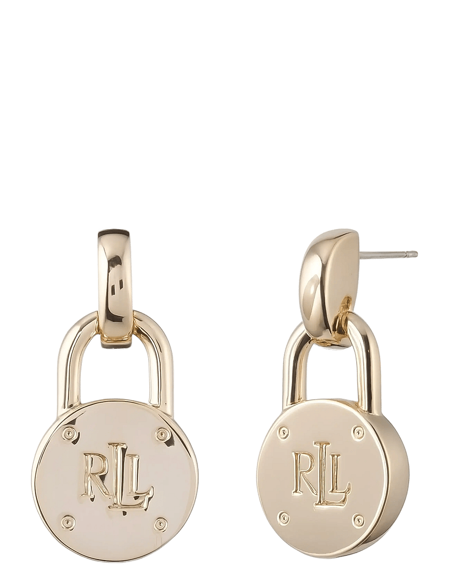 Lauren Ralph Lauren - PE LOGO PADLOCK DROP-GLD - Ørestikker - gld - 0