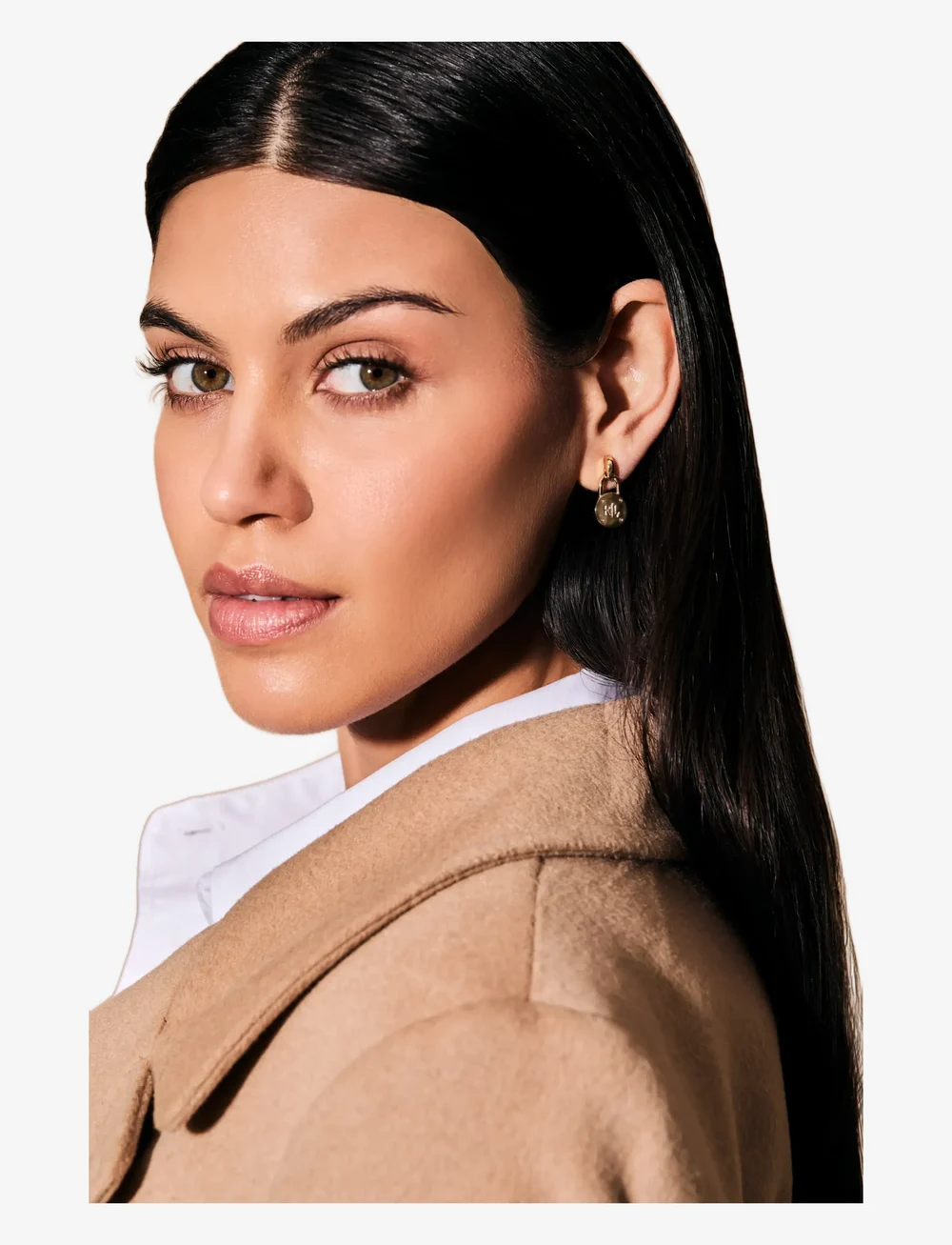 Lauren Ralph Lauren - PE LOGO PADLOCK DROP-GLD - studs örhängen - gld - 1